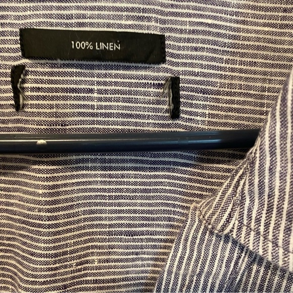 Tahari Tunic Linen Top Lagenlook - Picture 2 of 8